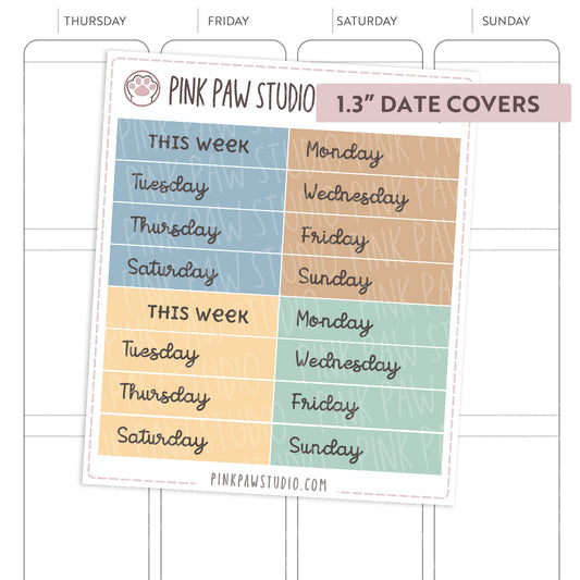 Date Covers - April (1.3" & 1.5")