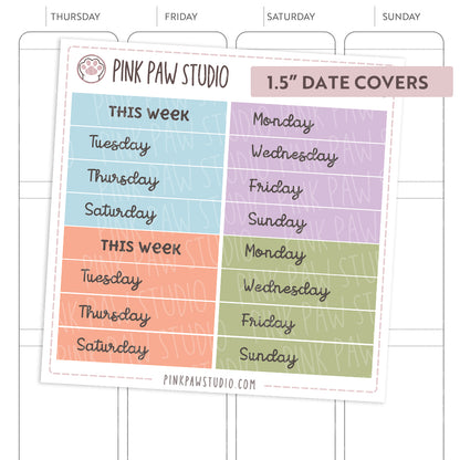 Date Covers - June (1.3" & 1.5")