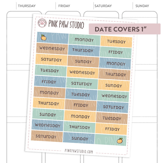 Date Covers 1" - April