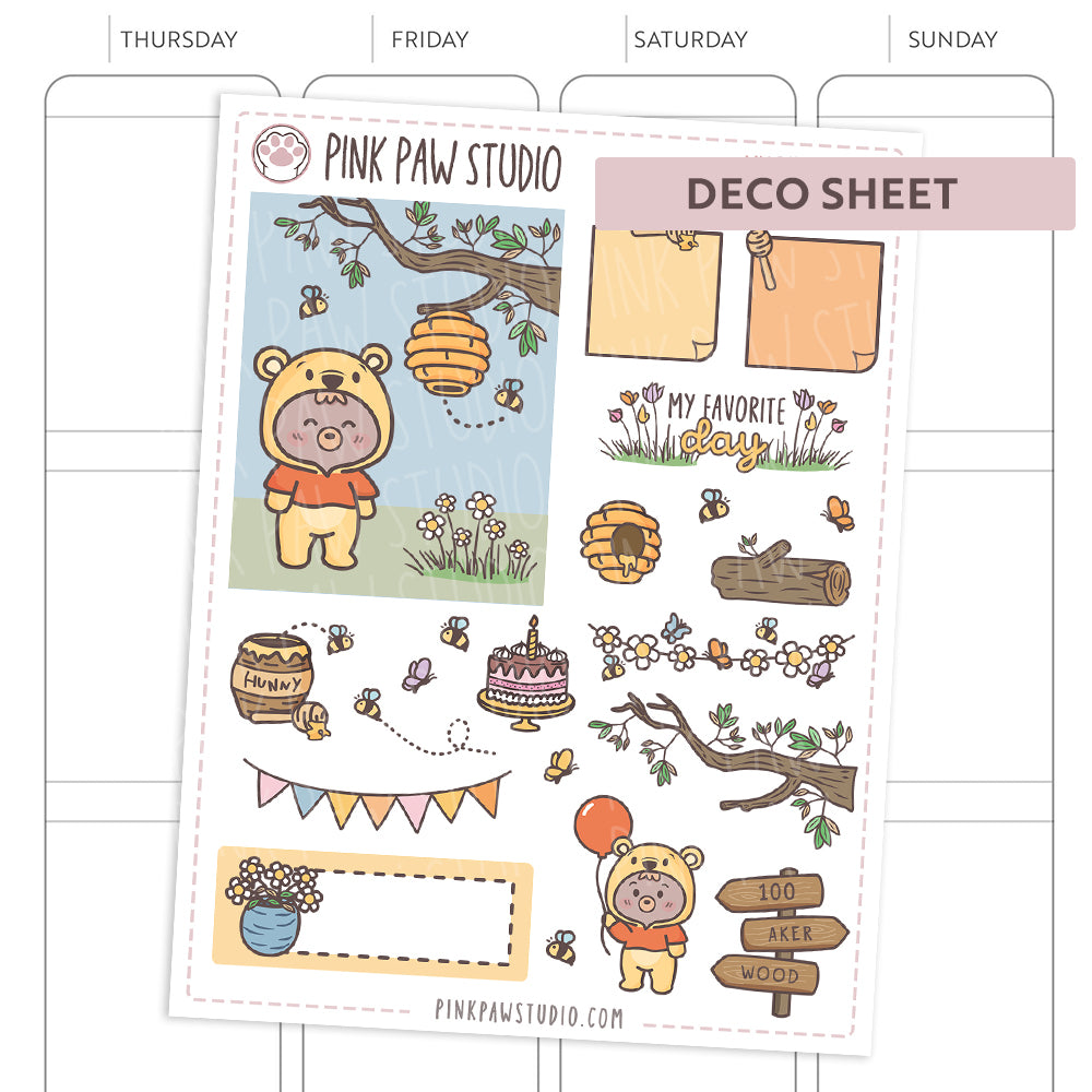 Deco sheet Pooh - My Favorite Day