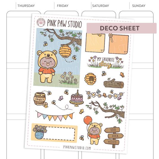Deco sheet Pooh - My Favorite Day