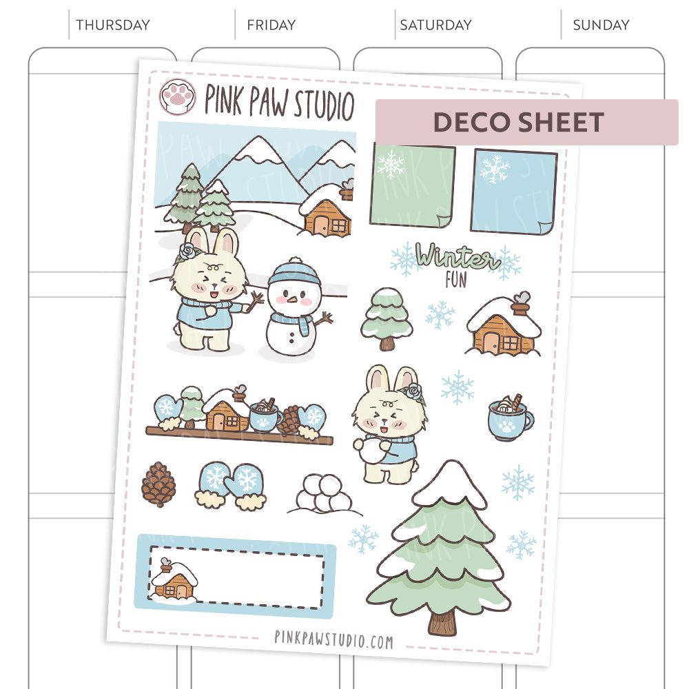 Deco sheet Bonnie - January