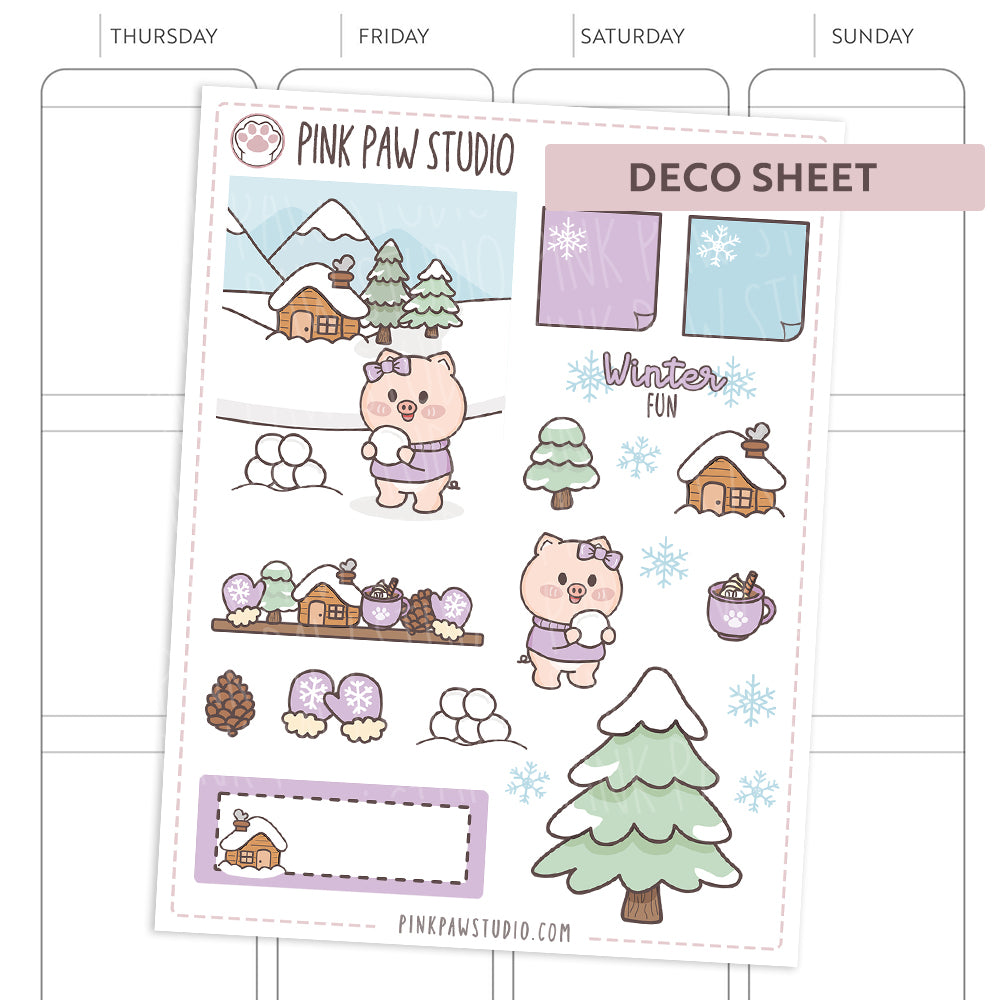 Deco sheet Peggy - January
