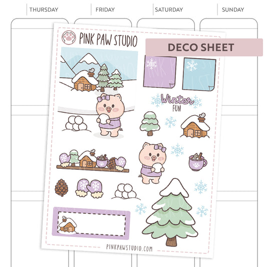 Deco sheet Peggy - January