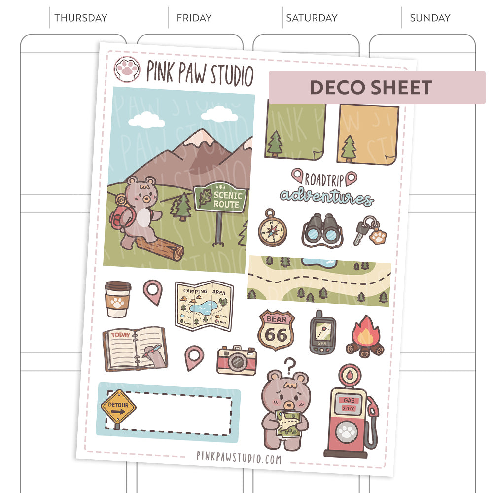 Deco sheet Bo- July - Roadtrip