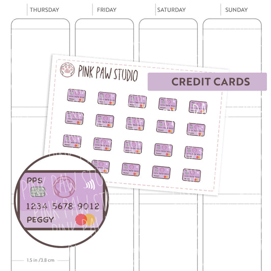 Mini Credit Cards - Peggy