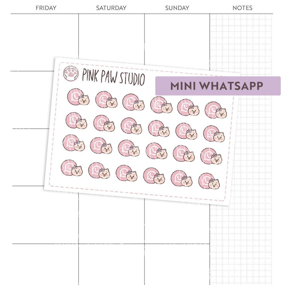 Mini Whatsapp Icon - Peggy