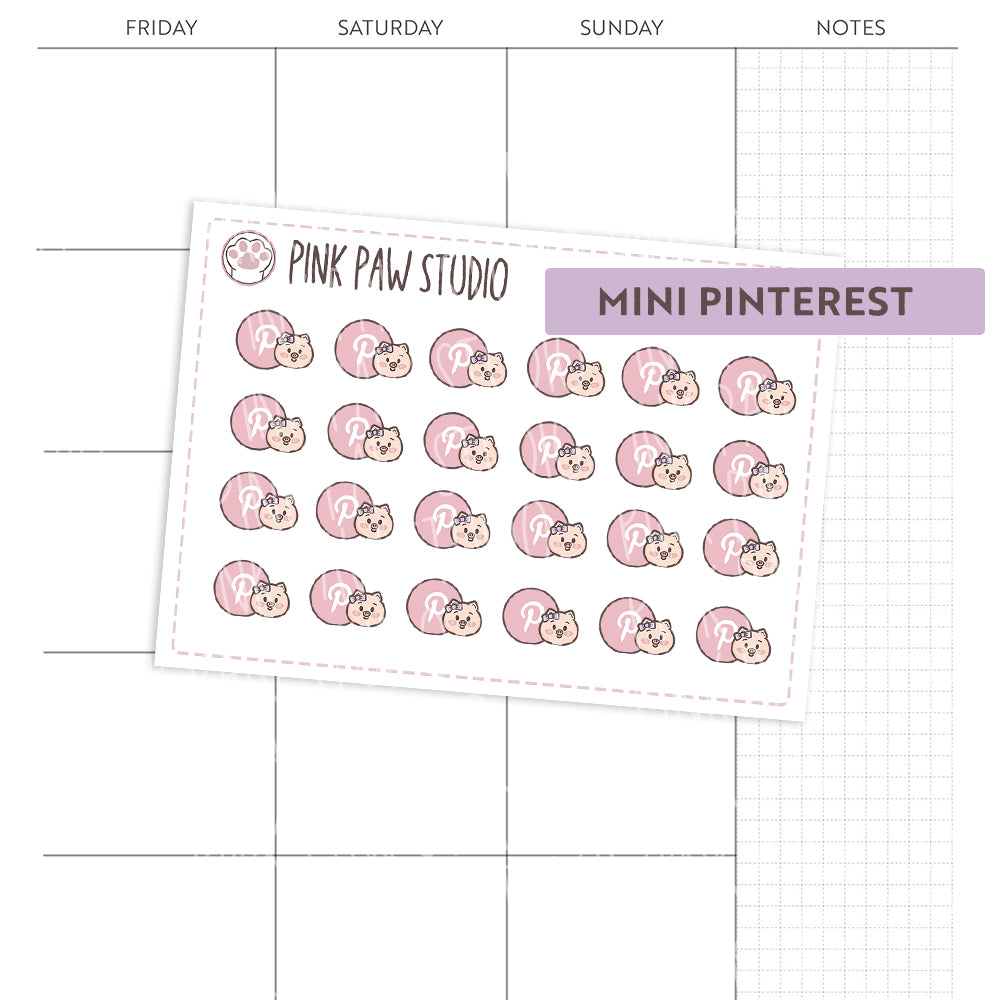 Mini Pinterest Icon - Peggy