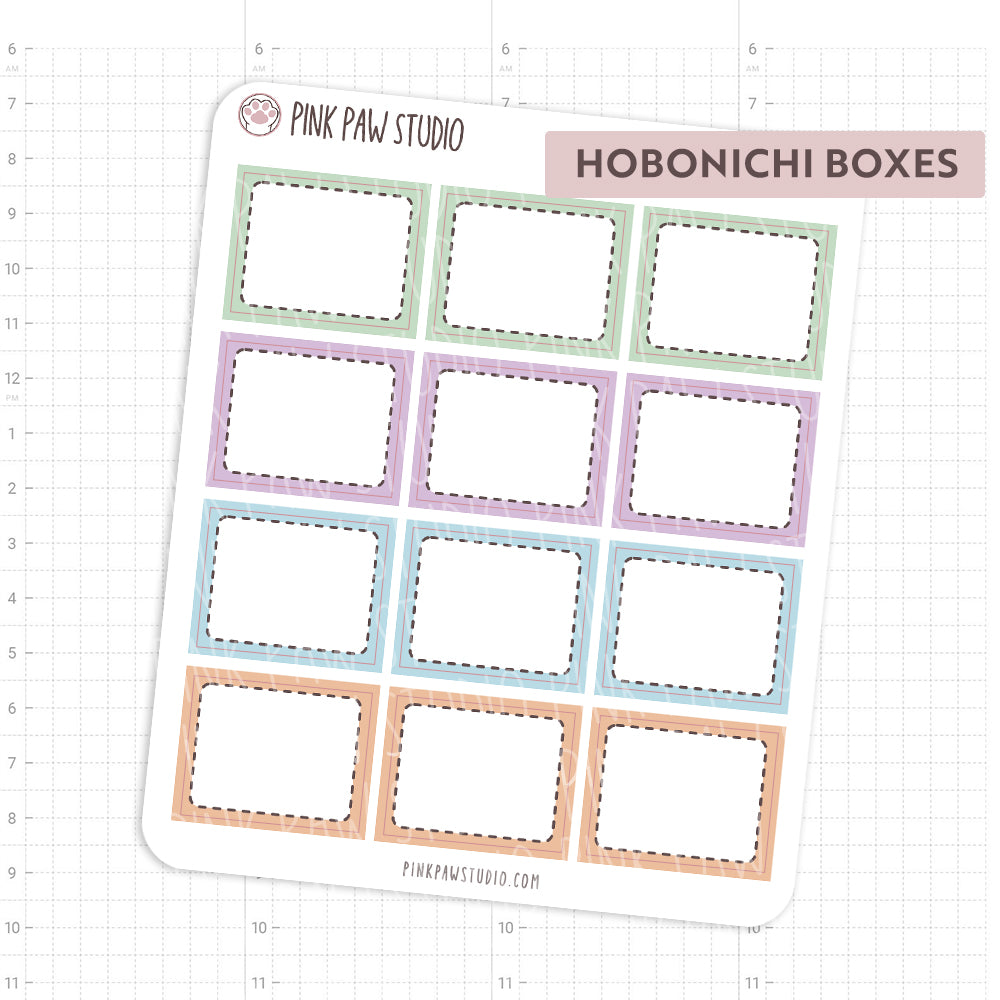 Hobonichi Cousin boxes - January