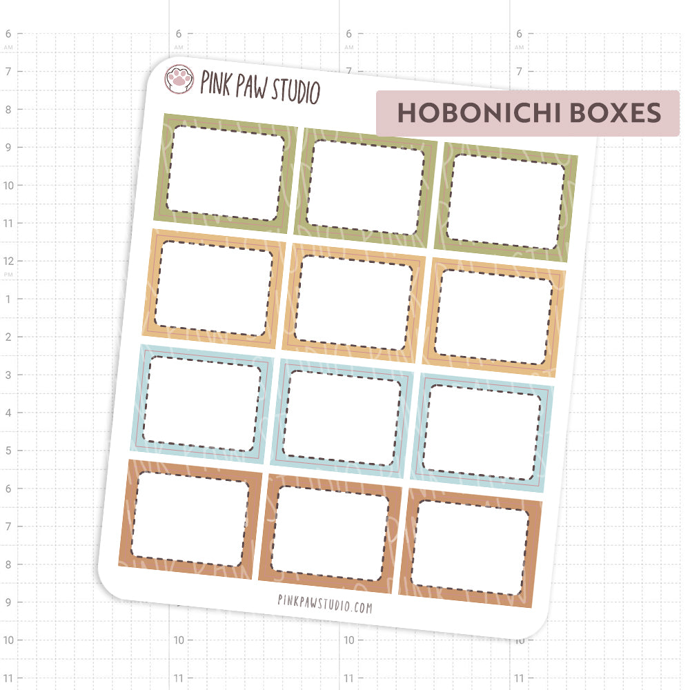 Hobonichi Cousin boxes - July