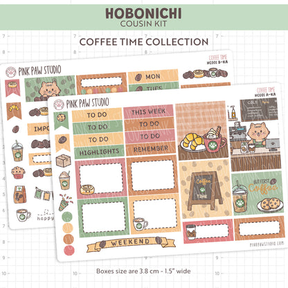 Coffee Time Hobonichi Cousin Kit