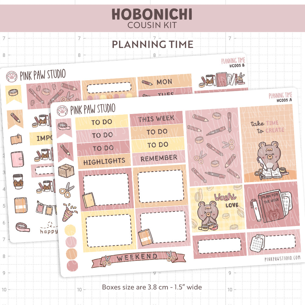 Planning Time Hobonichi Cousin Kit