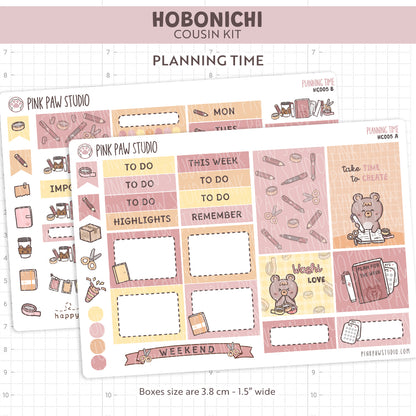Planning Time Hobonichi Cousin Kit