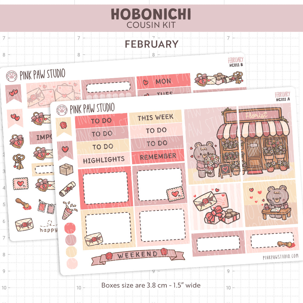 Hobonichi Cousin Kit - February