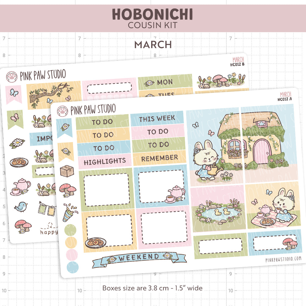 Hobonichi Cousin Kit - March