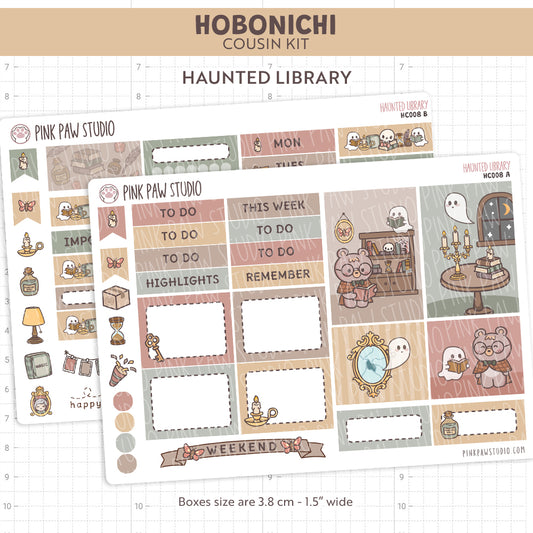 Haunted Library Hobonichi Cousin Kit