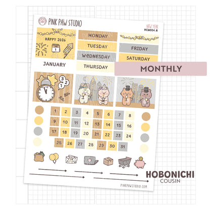 Hobonichi Cousin Monthly- New Year 2026
