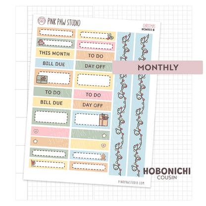 Hobonichi Cousin Monthly- Christmas