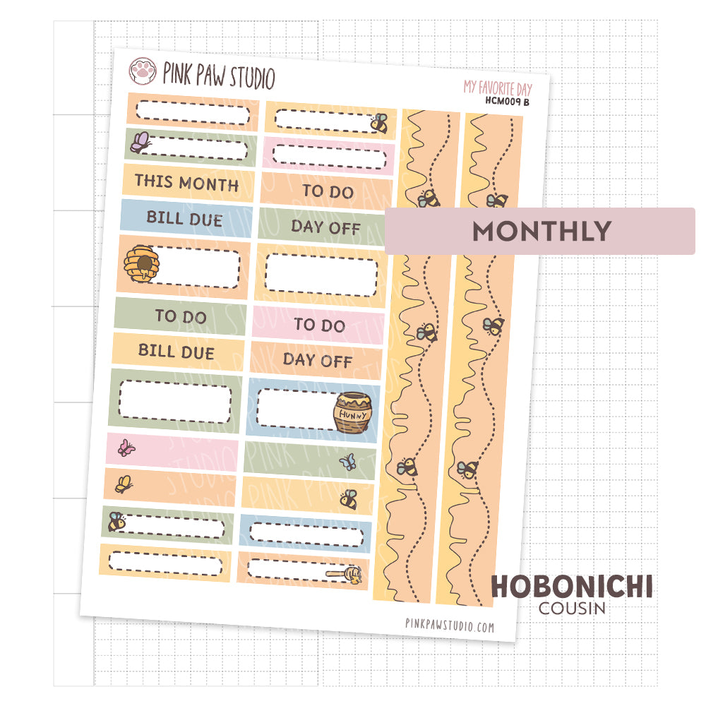 Hobonichi Cousin Monthly- My Favorite Day