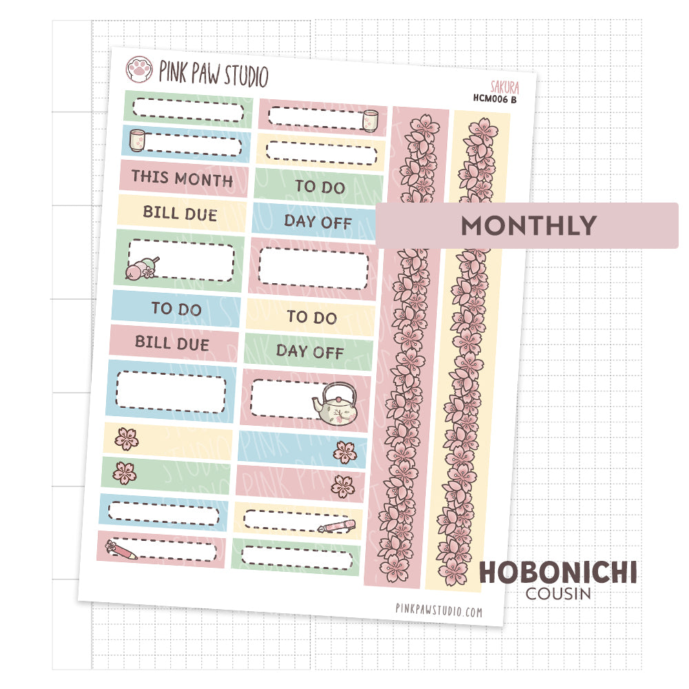 Hobonichi Cousin Monthly- Sakura