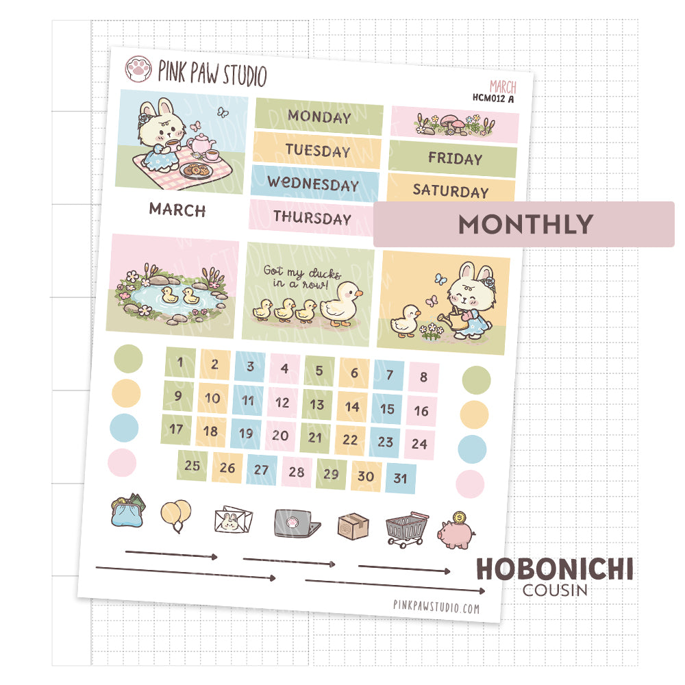 Hobonichi Cousin Monthly- March