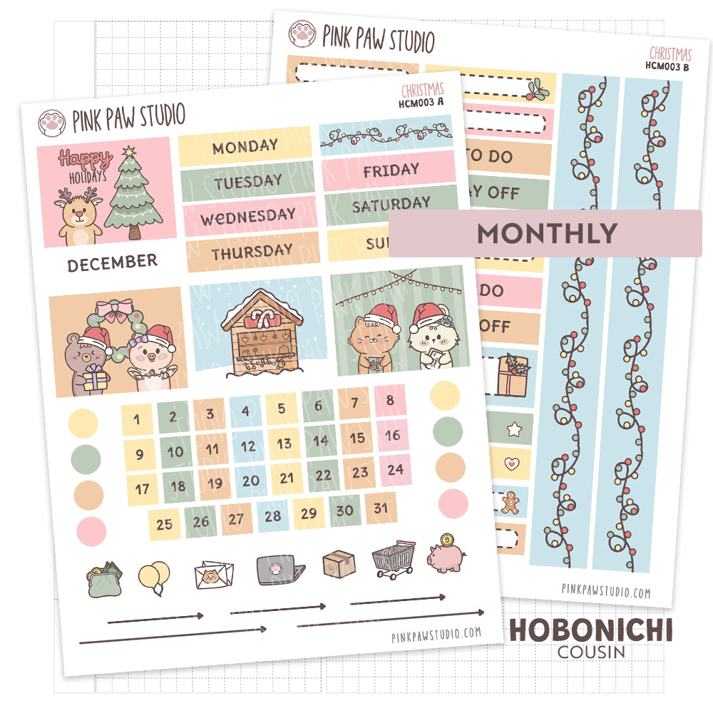 Hobonichi Cousin Monthly- Christmas