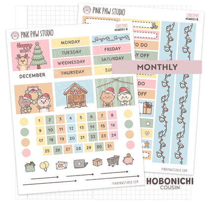 Hobonichi Cousin Monthly- Christmas