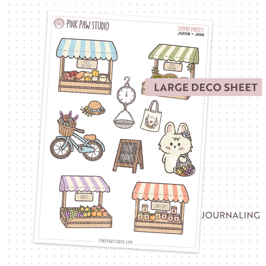 Journal sheet - Summer Markets