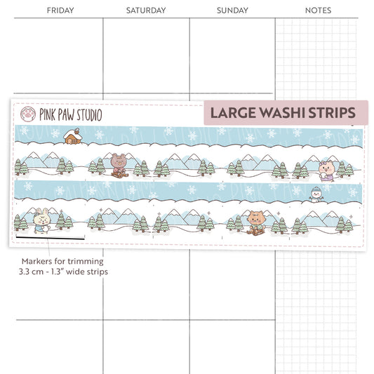 Large Washi Strips - January