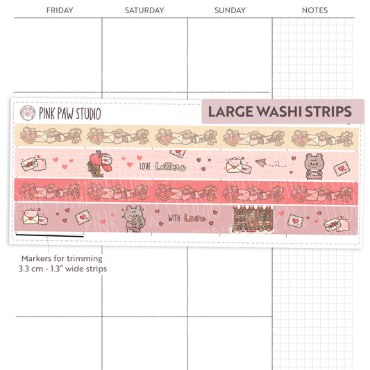 Large Washi Strips - February