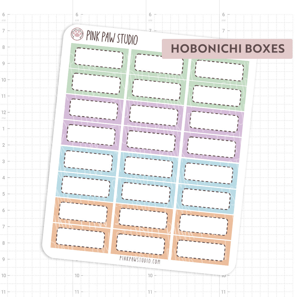 Hobonichi Cousin boxes - January