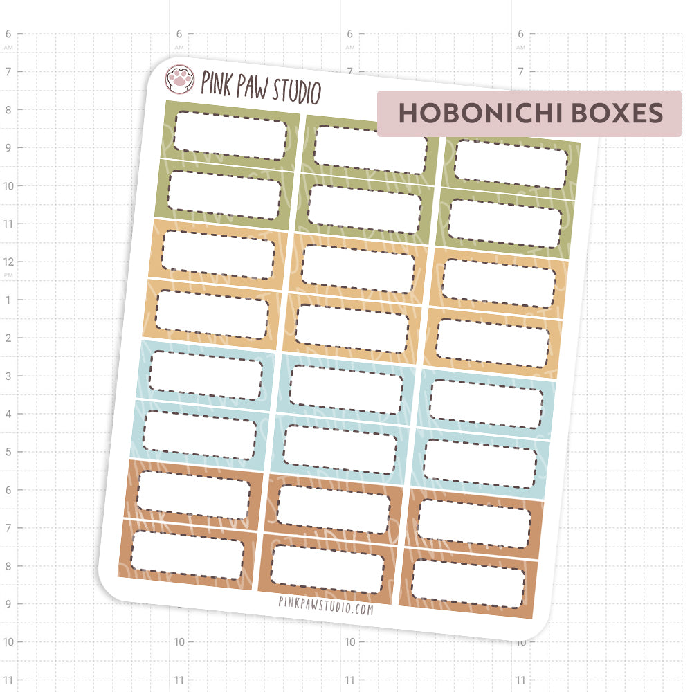 Hobonichi Cousin boxes - July
