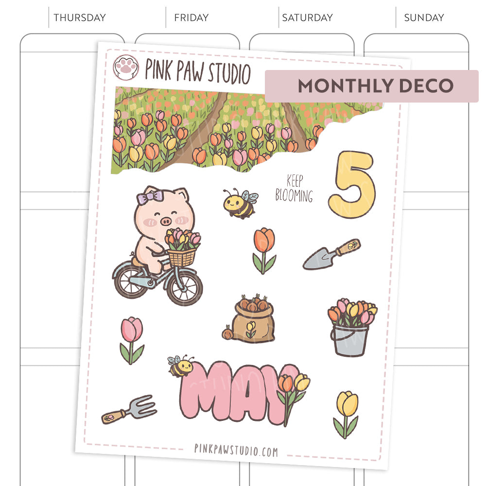 Monthly Deco stickers - May
