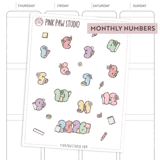 Monthly Numbers 2026