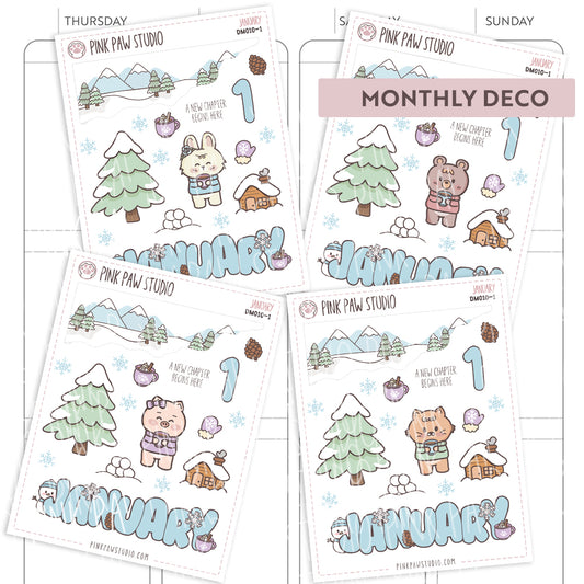 Monthly Deco stickers