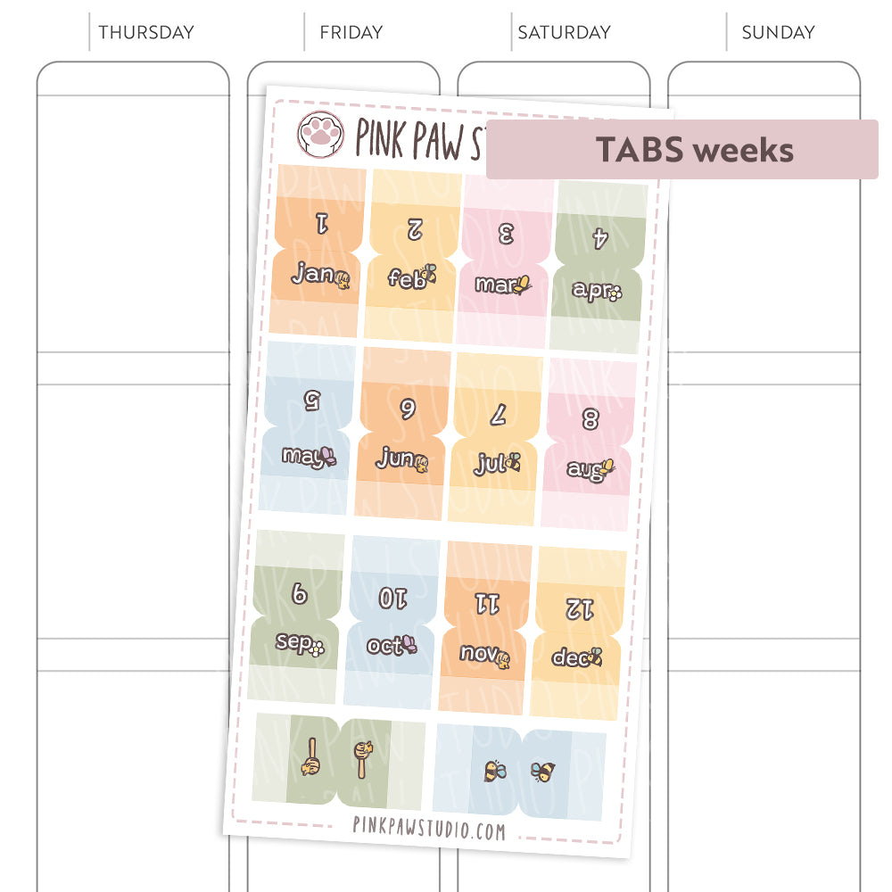 Monthly tabs - My Favorite Day