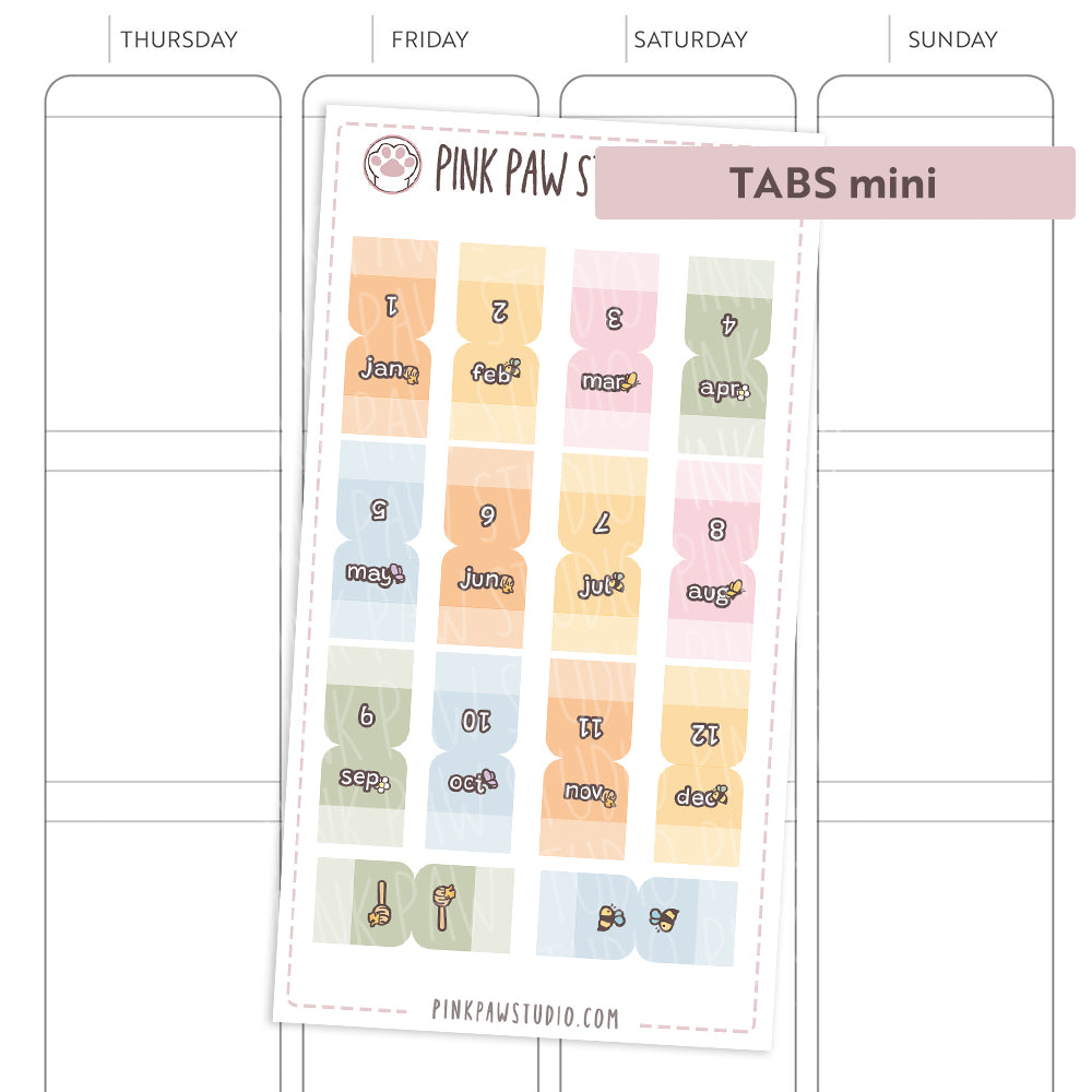 Monthly tabs - My Favorite Day