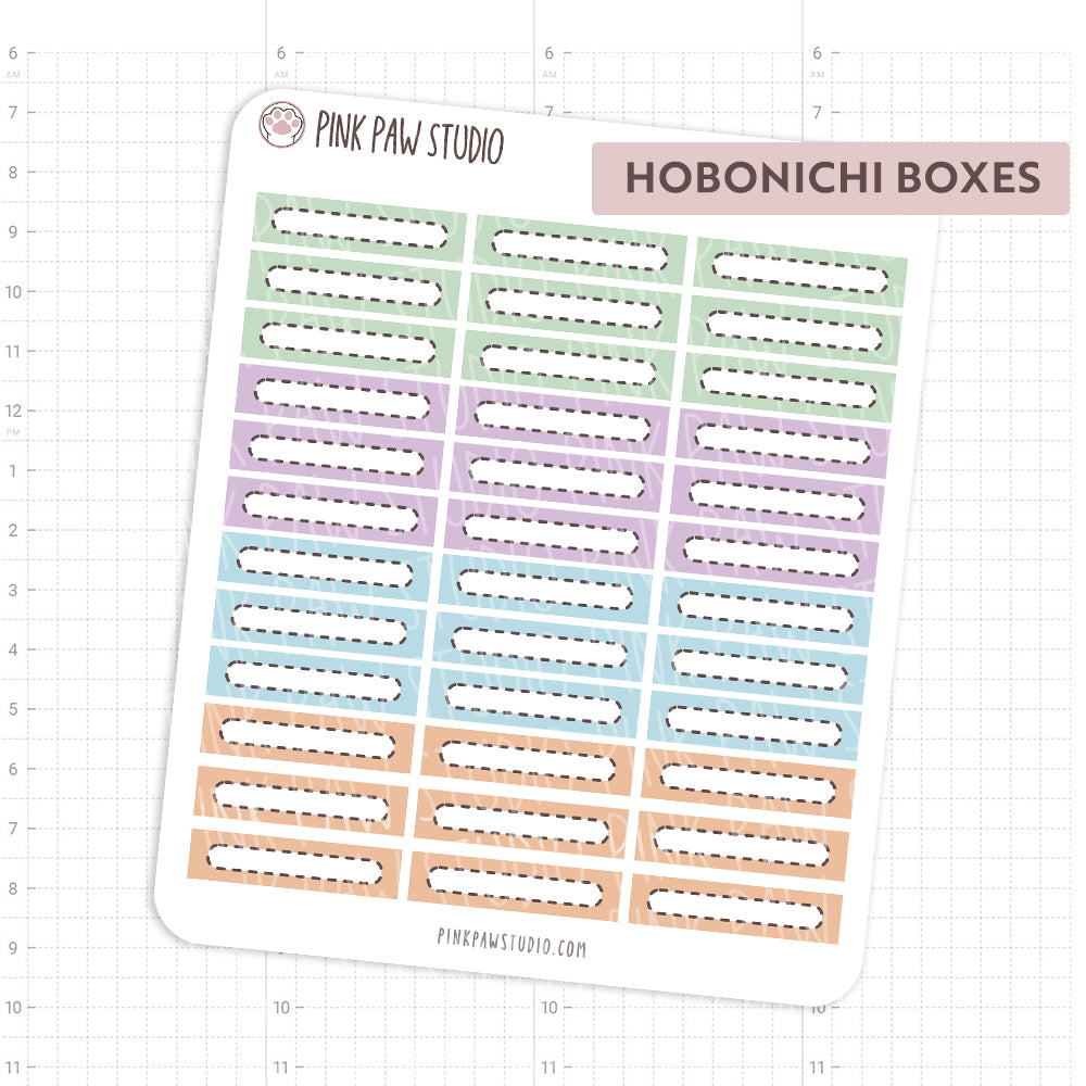 Hobonichi Cousin boxes - January