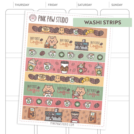Washi Strips - Coffee Time