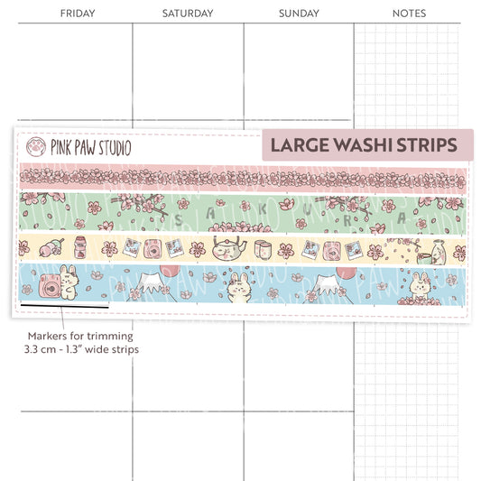 Large Washi Strips - Sakura