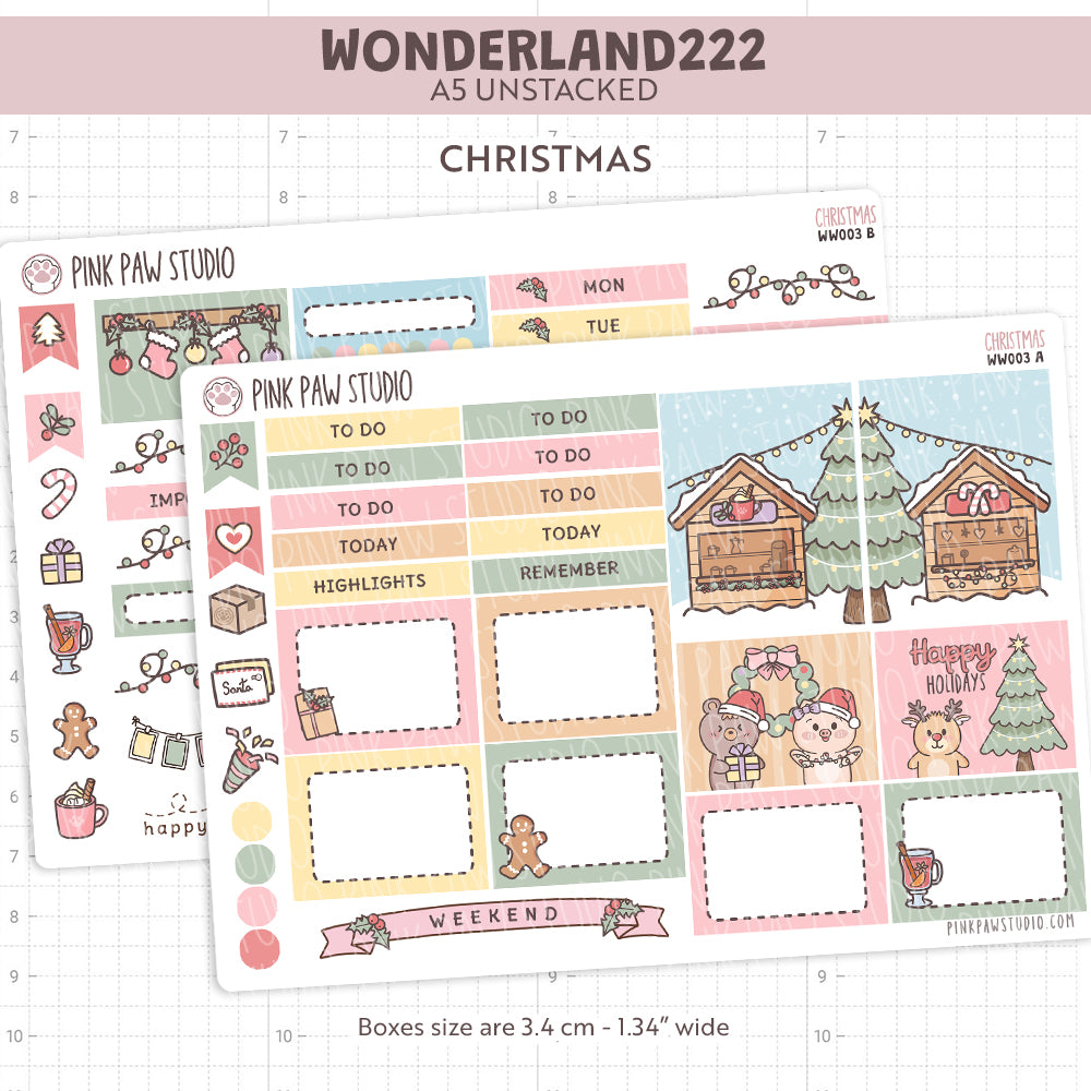 Wonderland222 A5 unstacked Kit - Christmas
