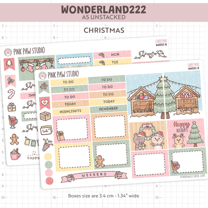 Wonderland222 A5 unstacked Kit - Christmas