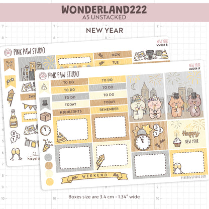 Wonderland222 A5 unstacked Kit - New Year