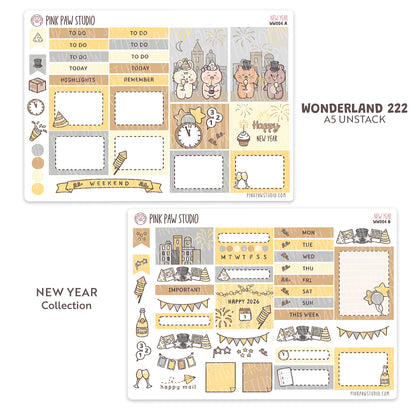 Wonderland222 A5 unstacked Kit - New Year