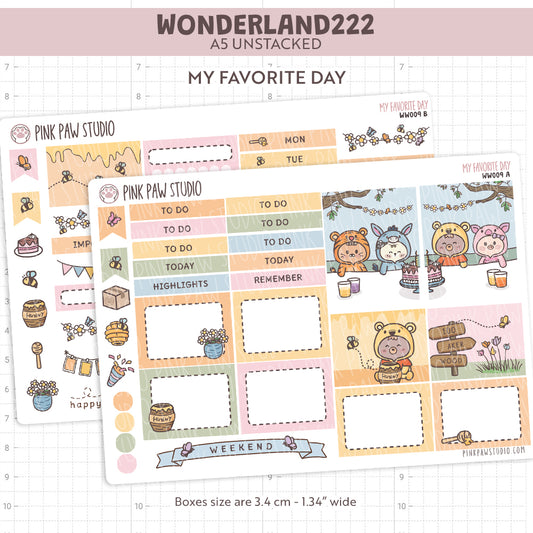 Wonderland222 A5 unstacked Kit - My Favorite Day