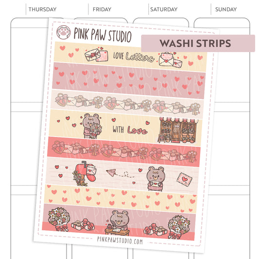 Washi Strips - February