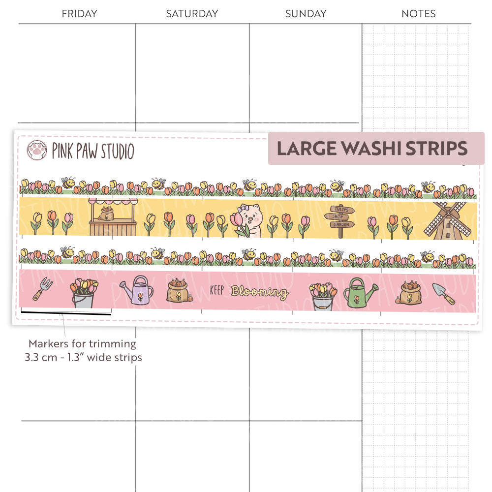 Large Washi Strips - May