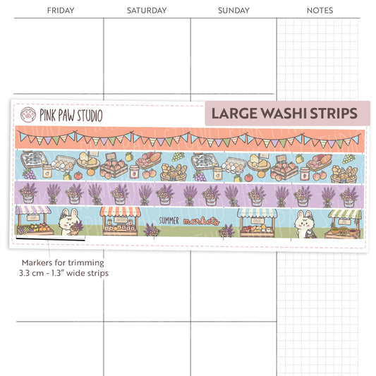 Large Washi Strips - June