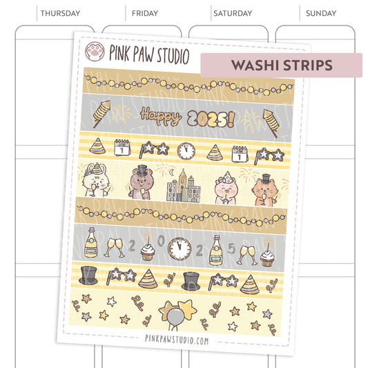Washi Strips - New Year