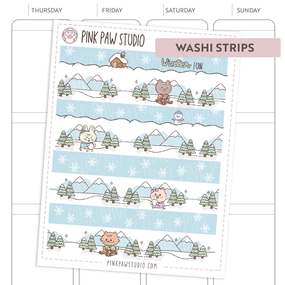 Washi Strips - January